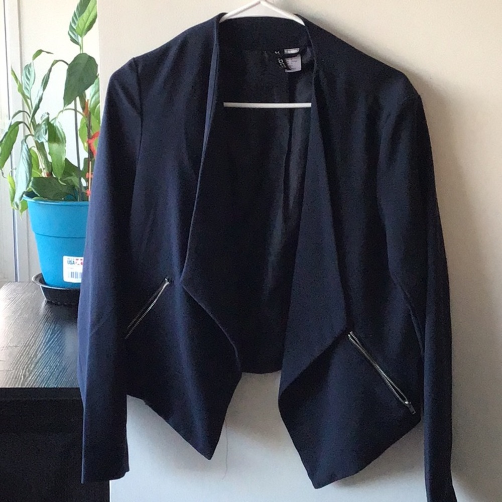 Navy blue Half Blazer